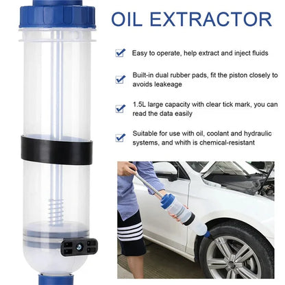 🔥Last Day 50% OFF🔥Syringe Type Suction And Injection Dual-purpose Oil Change Tool Manual Oil Filling Device